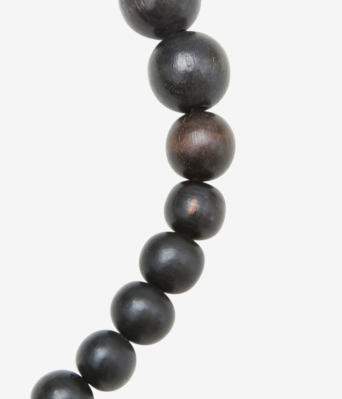 LA CATERINA JEWELRY ''WOODEN BEAD NECKLACE'' (ROUND BLACK WOOD)