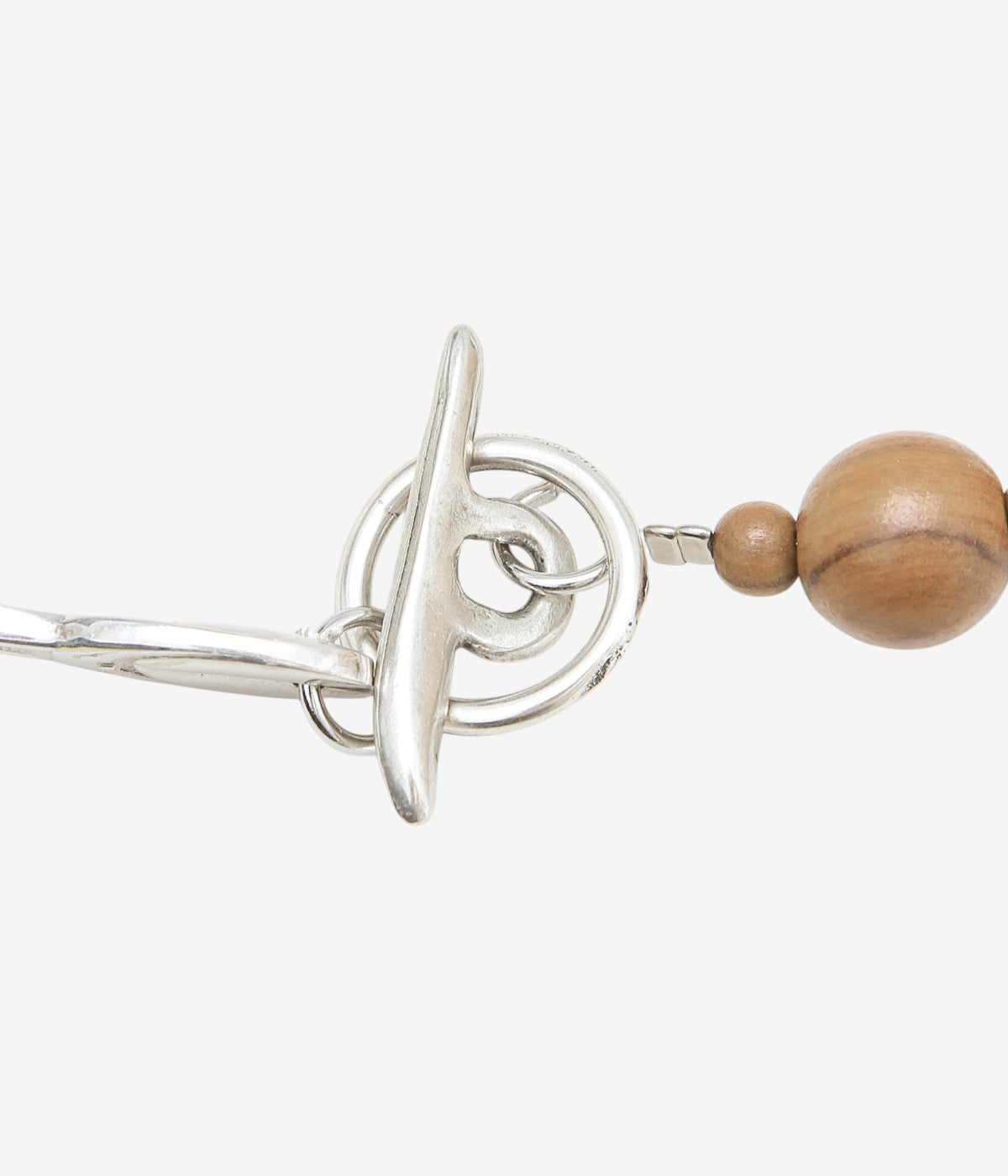 LA CATERINA JEWELRY ''WOODEN BEAD NECKLACE'' (ROUND BROWN  WOOD)