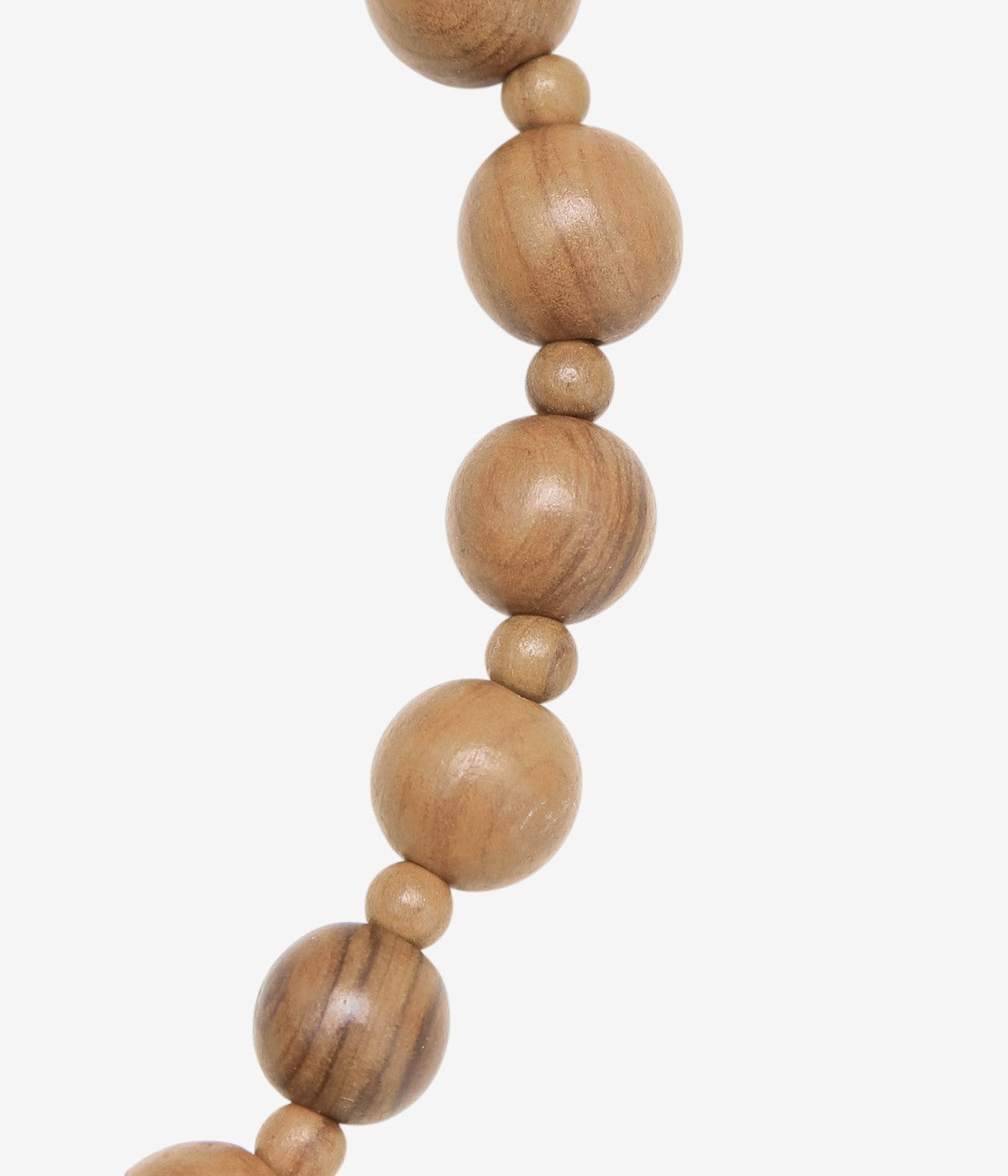 LA CATERINA JEWELRY ''WOODEN BEAD NECKLACE'' (ROUND BROWN  WOOD)