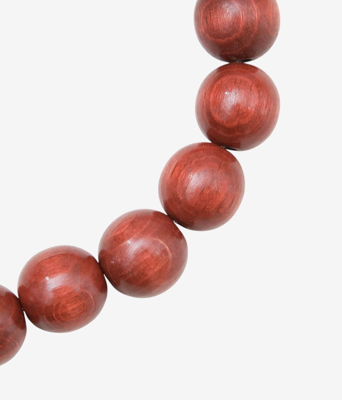 LA CATERINA JEWELRY ''WOODEN BEAD NECKLACE'' (ROUND RED WOOD)