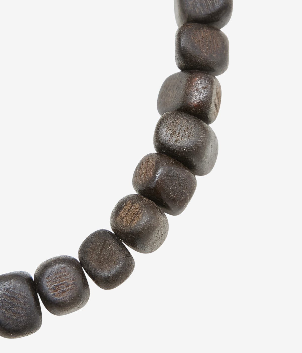 LA CATERINA JEWELRY ''WOODEN BEAD NECKLACE'' (SQUARE BLACK WOOD)