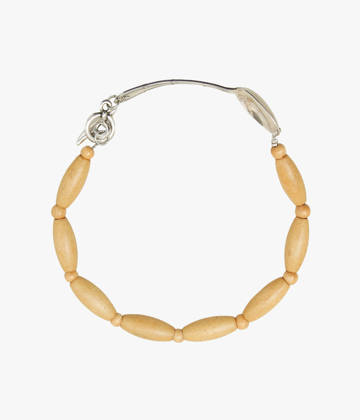 LA CATERINA JEWELRY "WOODEN NECKLACE/2" (BEIGE LONG WOOD)