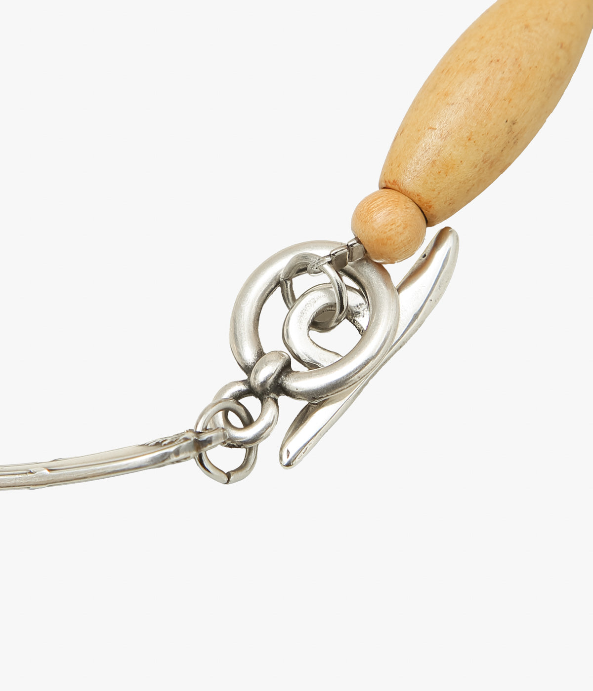 LA CATERINA JEWELRY "WOODEN NECKLACE/2" (BEIGE LONG WOOD)