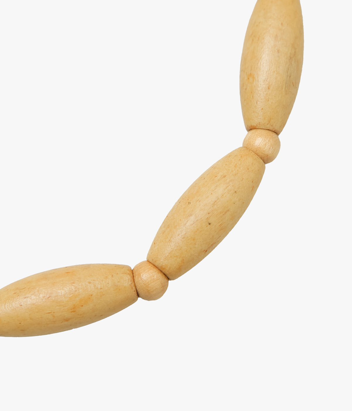 LA CATERINA JEWELRY "WOODEN NECKLACE/2" (BEIGE LONG WOOD)