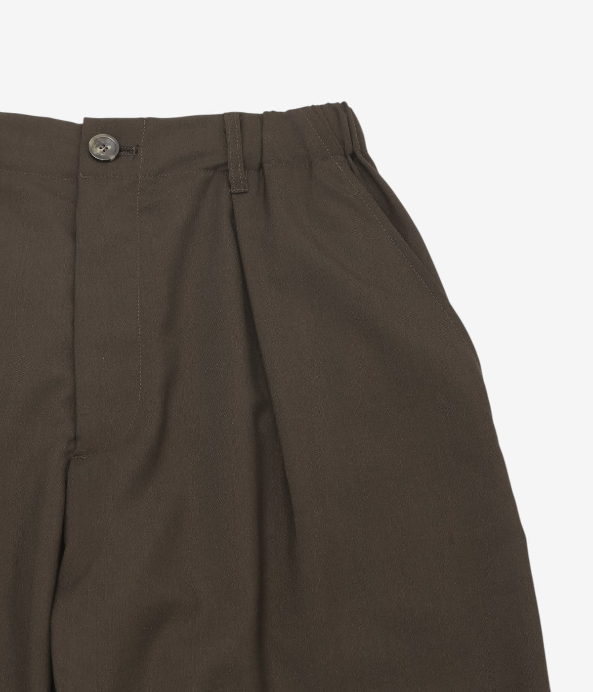 LA FAVOLA ''EASY PANTS PIPING'' (BROWN)