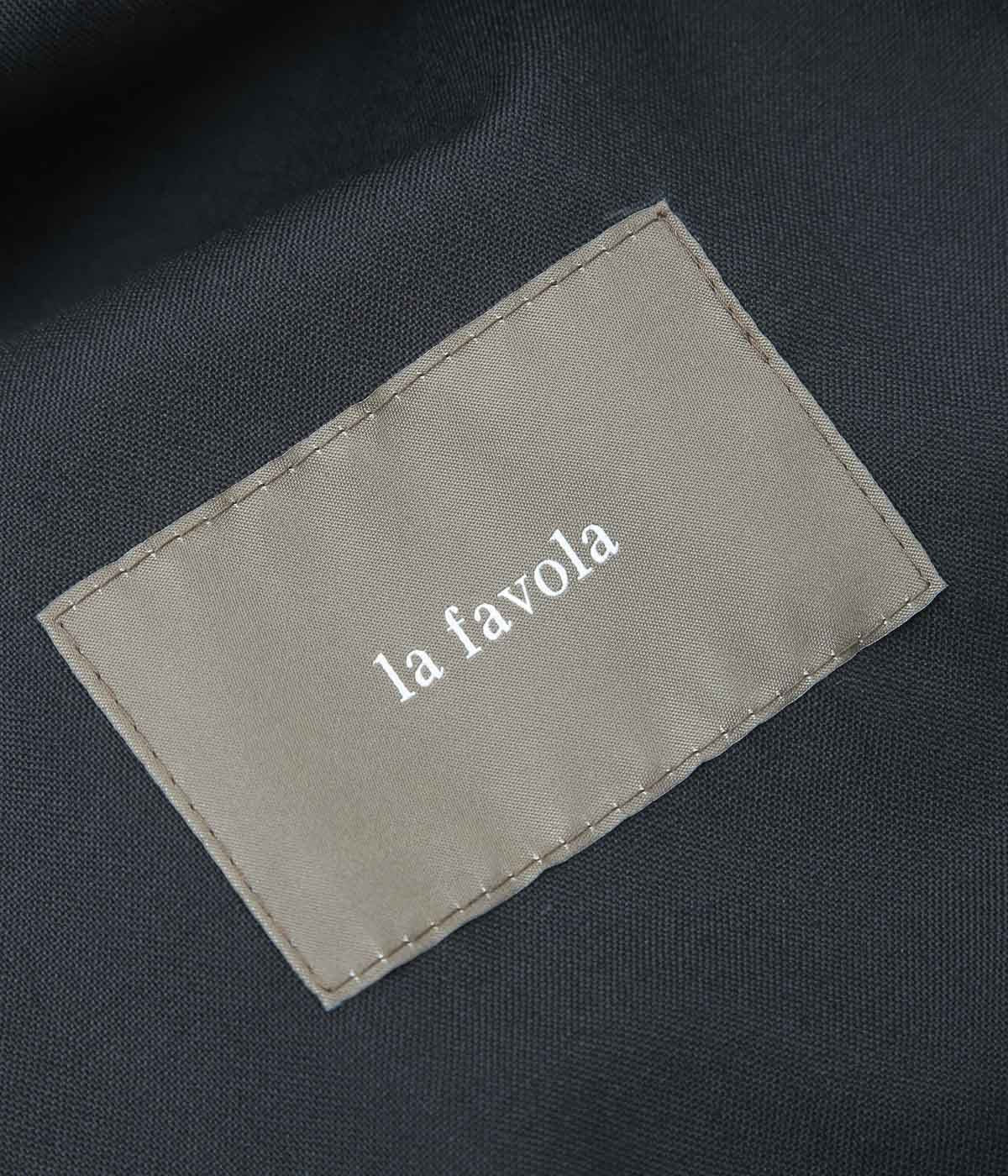 LA FAVOLA ''EASY PANTS PIPING'' (NAVY)
