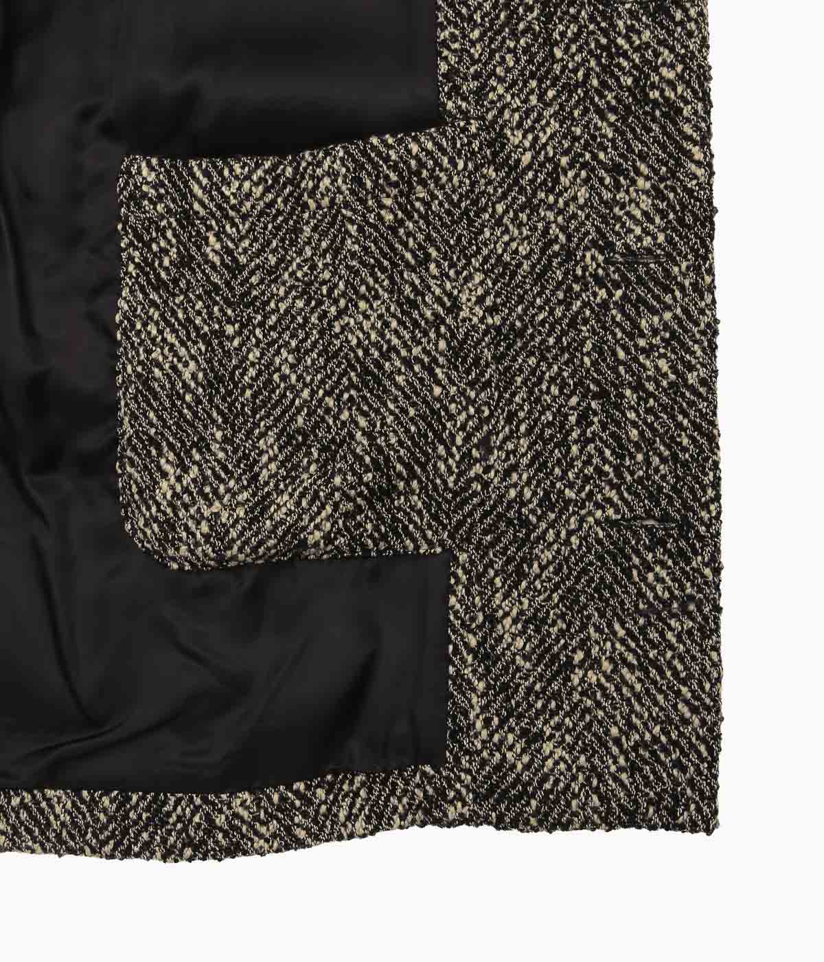 LA FAVOLA ''NO COLLAR JACKET'' (BEIGE x BLACK)