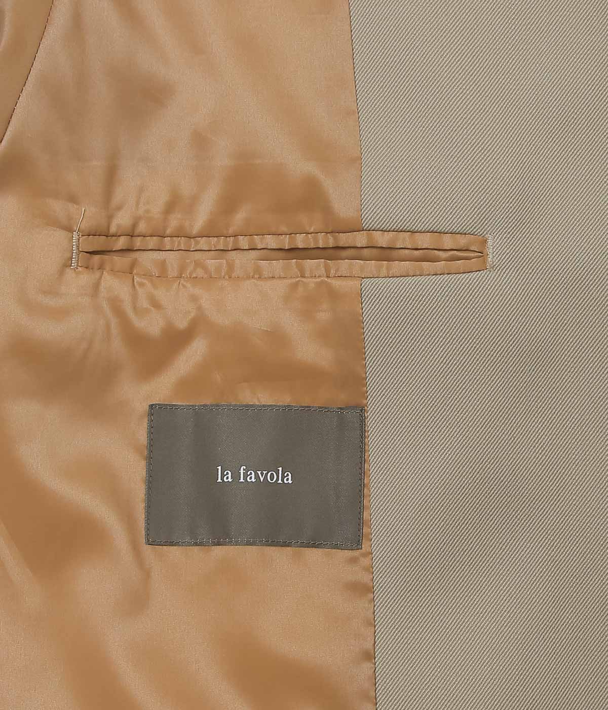 LA FAVOLA ''WRAP COAT'' (SAND BEGIE)
