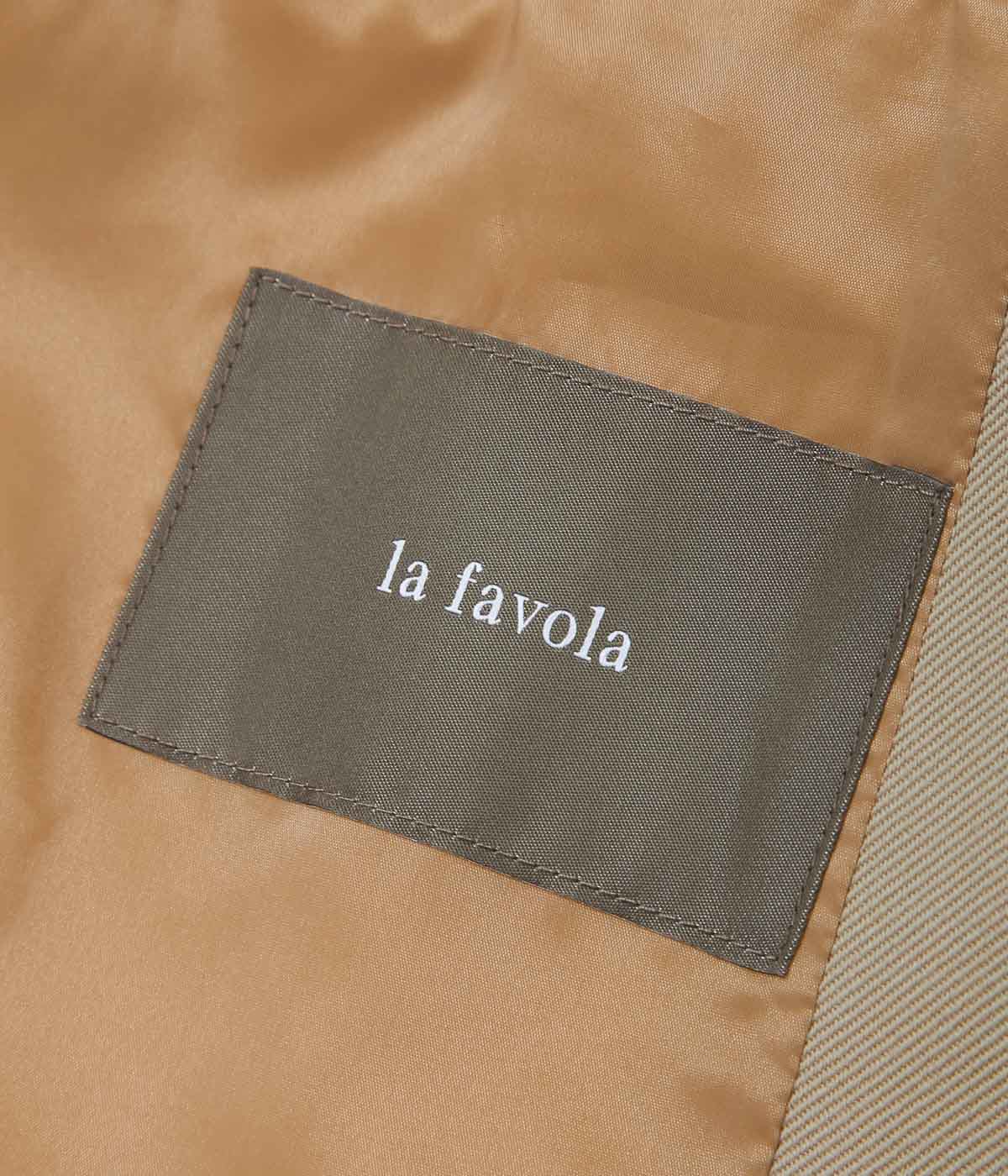 LA FAVOLA ''WRAP COAT'' (SAND BEGIE)