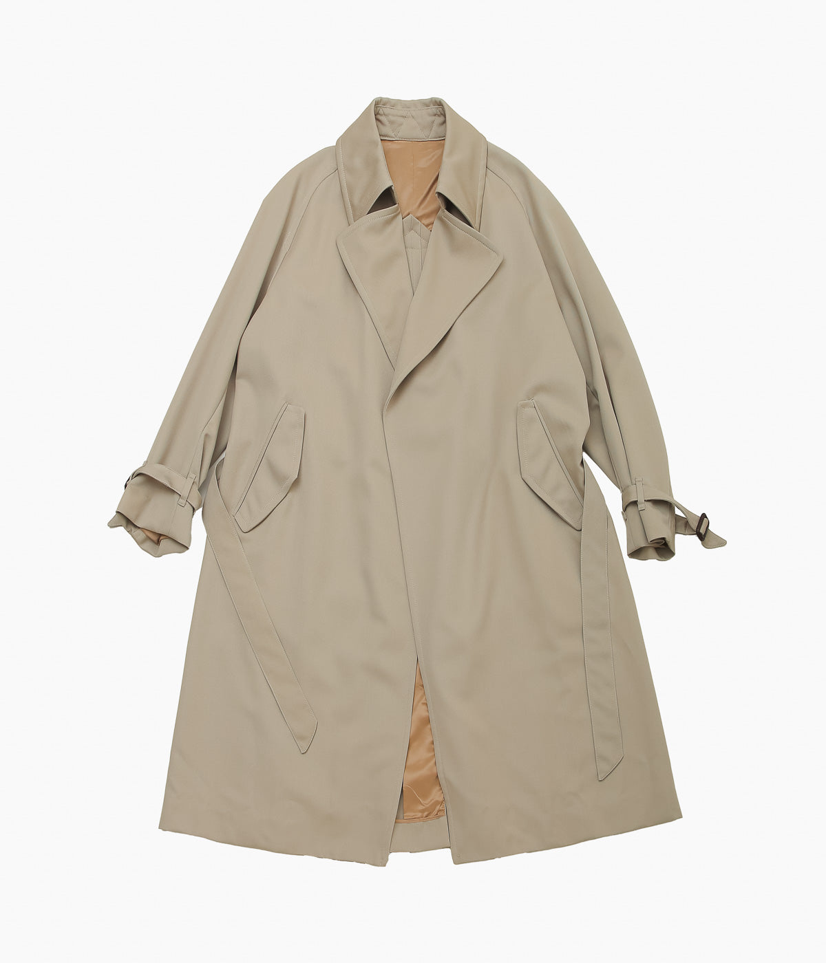 LA FAVOLA ''WRAP COAT'' (SAND BEGIE)