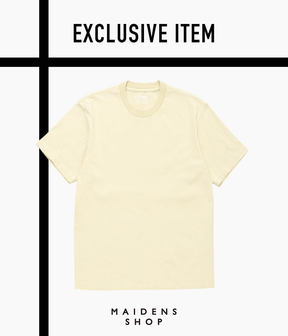 LADY WHITE'MUNICIPAL T-SHIRT NATURAL DYED BY NOAH SCHNEIDERMAN'(FUSTIC+CITRIC ACID)