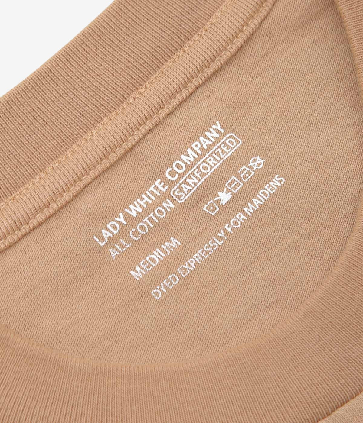 LADY WHITE''MUNICIPAL T-SHIRT NATURAL DYED BY NOAH SCHNEIDERMAN'' (CUTCH)