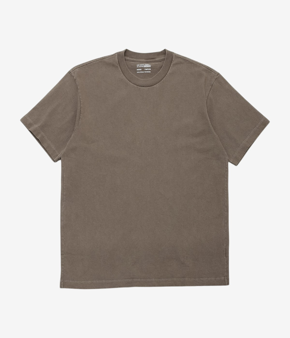 LADY WHITE''MUNICIPAL T-SHIRT NATURAL DYED BY NOAH SCHNEIDERMAN''(CUTCH+IRON)