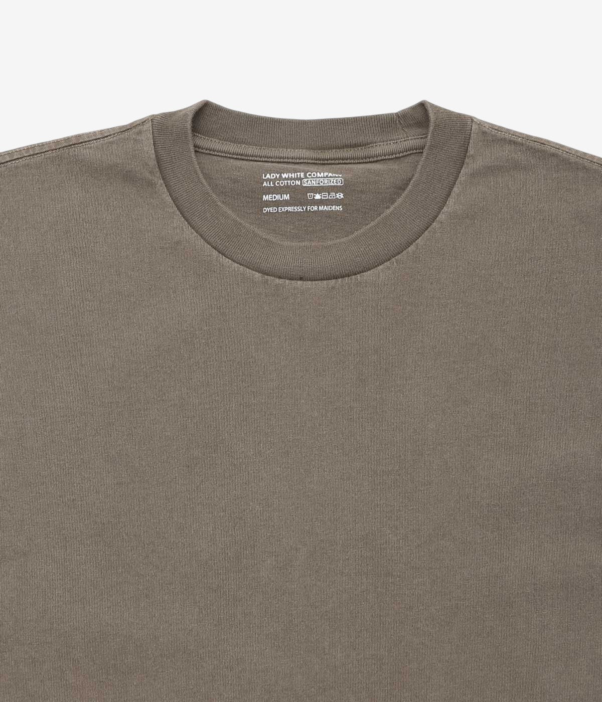 LADY WHITE''MUNICIPAL T-SHIRT NATURAL DYED BY NOAH SCHNEIDERMAN''(CUTCH+IRON)