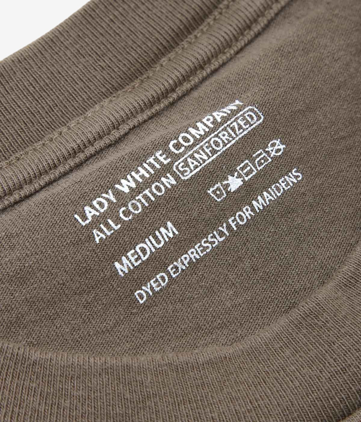 LADY WHITE''MUNICIPAL T-SHIRT NATURAL DYED BY NOAH SCHNEIDERMAN''(CUTCH+IRON)