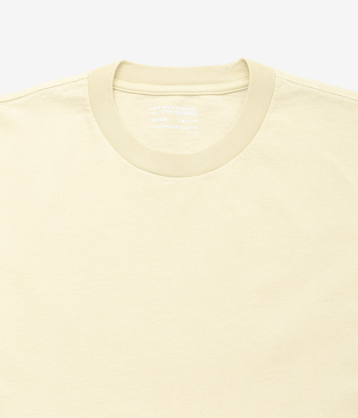 LADY WHITE 'MUNICIPAL T-SHIRT NATURAL DYED BY NOAH SCHNEIDERMAN'(FUSTIC+CITRIC ACID)