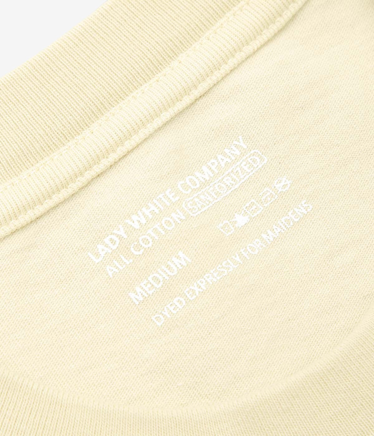 LADY WHITE 'MUNICIPAL T-SHIRT NATURAL DYED BY NOAH SCHNEIDERMAN'(FUSTIC+CITRIC ACID)