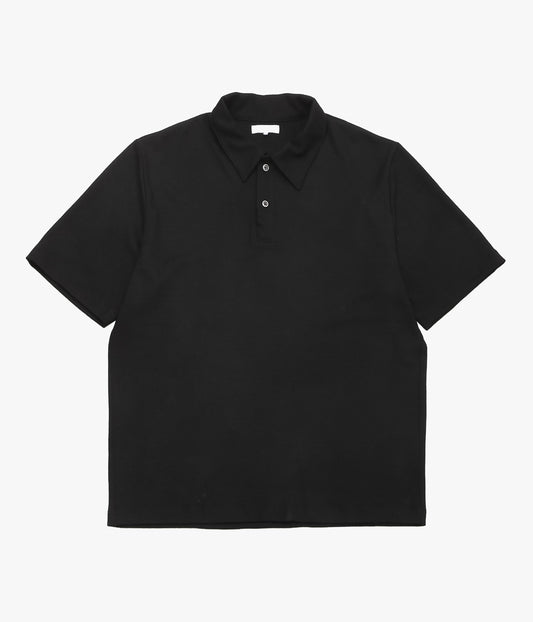 LADY WHITE ''SUMMER WOOL POLO'' (BLACK)