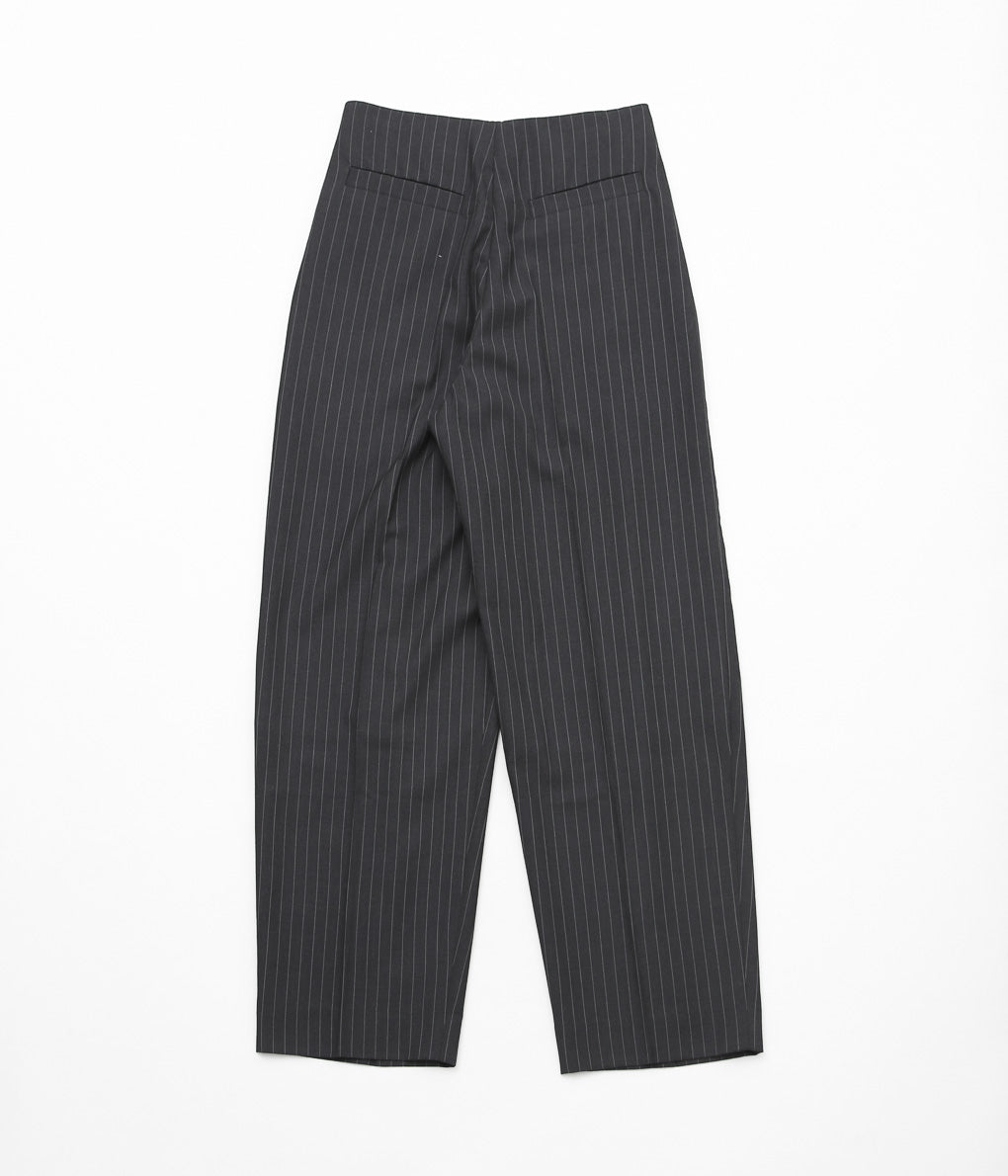 LEA BOBERG ''AP TROUSERS (BATEMAN OGDEN)'' (CHARCOAL / WHITE STRIPE)