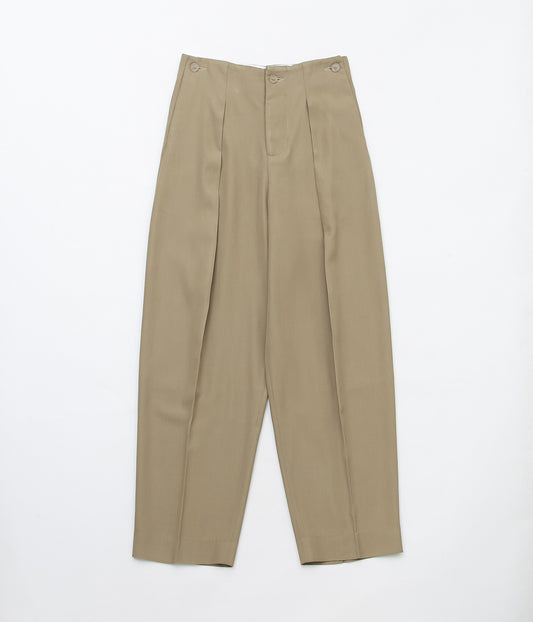 LEA BOBERG ''AP TROUSERS (JAPANESE CLEAR TWILL)'' (MILITARY)