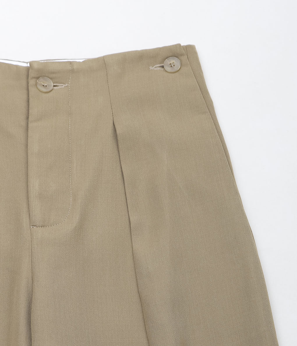 LEA BOBERG ''AP TROUSERS (JAPANESE CLEAR TWILL)'' (MILITARY)