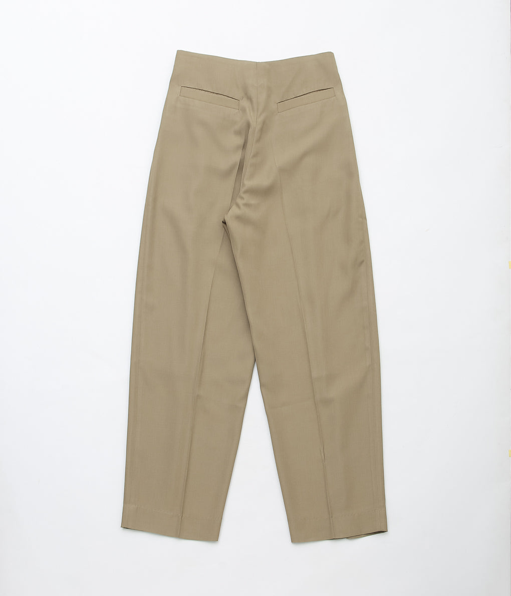 LEA BOBERG ''A.P. TROUSERS (JAPANESE CLEAR TWILL)'' (MILITARY)