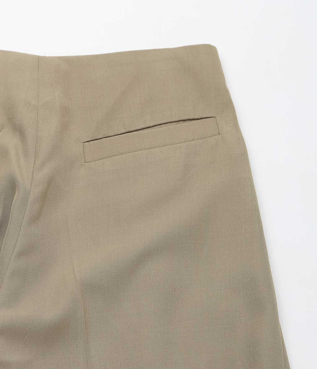 LEA BOBERG ''A.P. TROUSERS (JAPANESE CLEAR TWILL)'' (MILITARY)