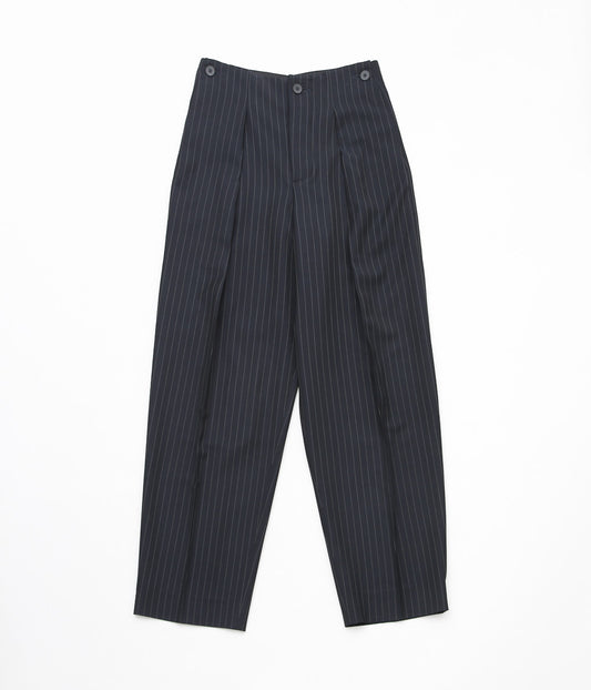 LEA BOBERG ''A.P. TROUSERS (BATEMAN OGDEN)'' (DARK NAVY / WHITE STRIPE)