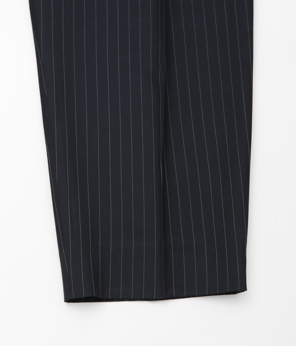 LEA BOBERG ''A.P. TROUSERS (BATEMAN OGDEN)'' (DARK NAVY / WHITE STRIPE)