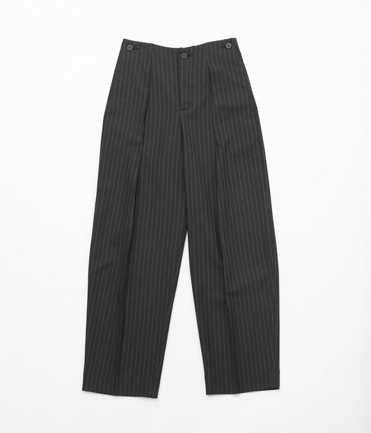 LEA BOBERG ''AP TROUSERS (BATEMAN OGDEN)'' (CHARCOAL / WHITE STRIPE)