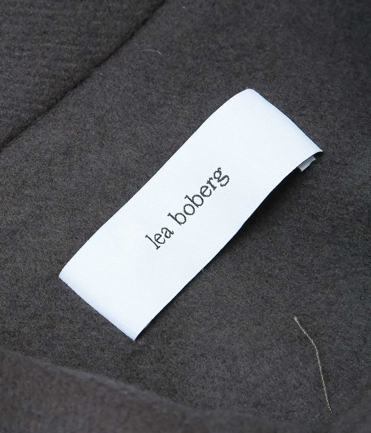 LEA BOBERG ''CHORE JACKET (JAPANESE MELTON WOOL BLEND)'' (COOL BROWN)