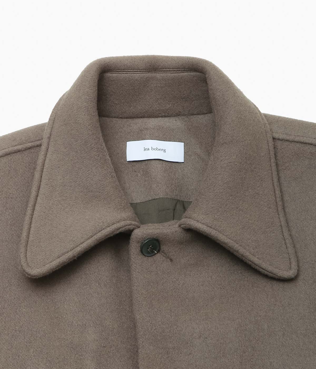 LEA BOBERG ''CHORE JACKET (JAPANESE MELTON WOOL BLEND)'' (TAUPE)