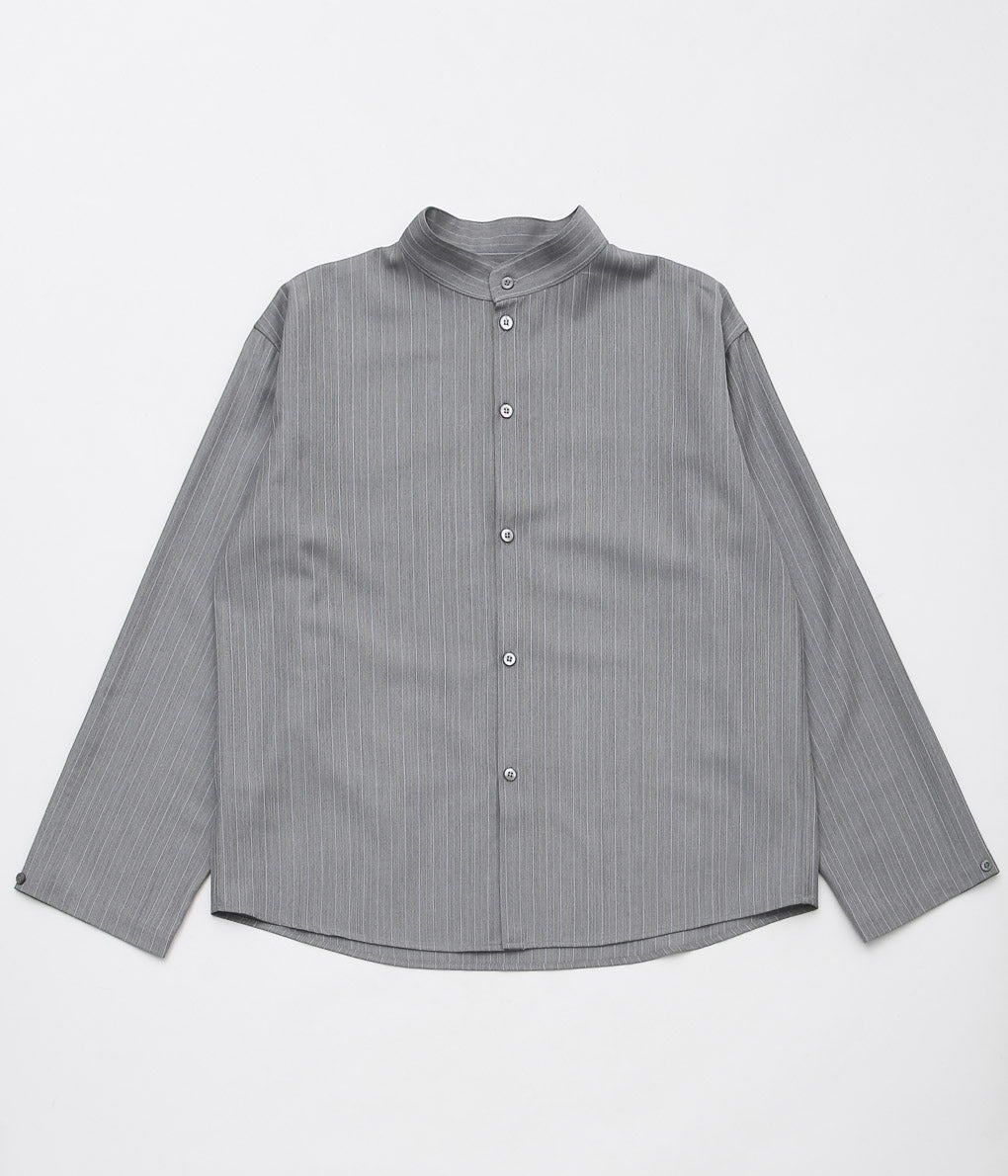 LEA BOBERG ''CL SHIRT (BATEMAN OGDEN)'' (LIGHT GREY / WHITE&YELLOW STRIPE)