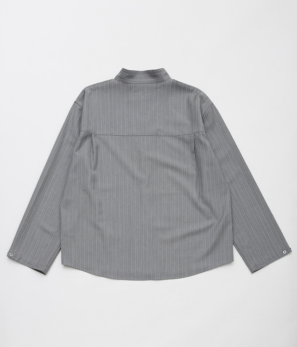 LEA BOBERG ''CL SHIRT (BATEMAN OGDEN)'' (LIGHT GREY / WHITE&YELLOW STRIPE)