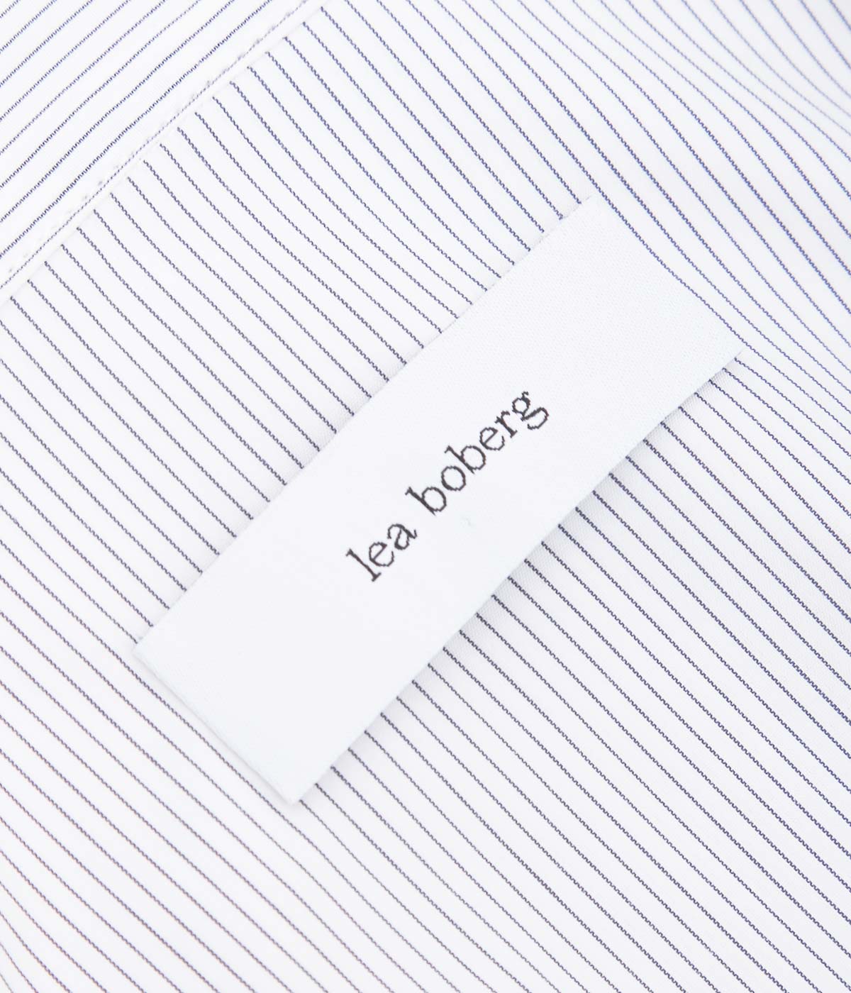 LEA BOBERG ''CL SHIRT (JAPANESE COTTON POPLIN)'' (HAIR STRIPE