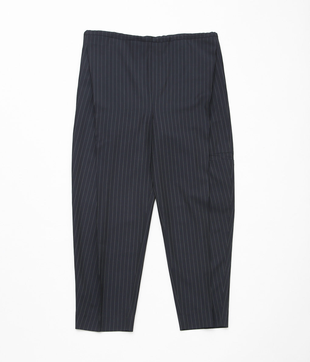 LEA BOBERG ''D.D.P. TROUSERS (BATEMAN OGDEN)'' (DARK NAVY / WHITE STRIPE)