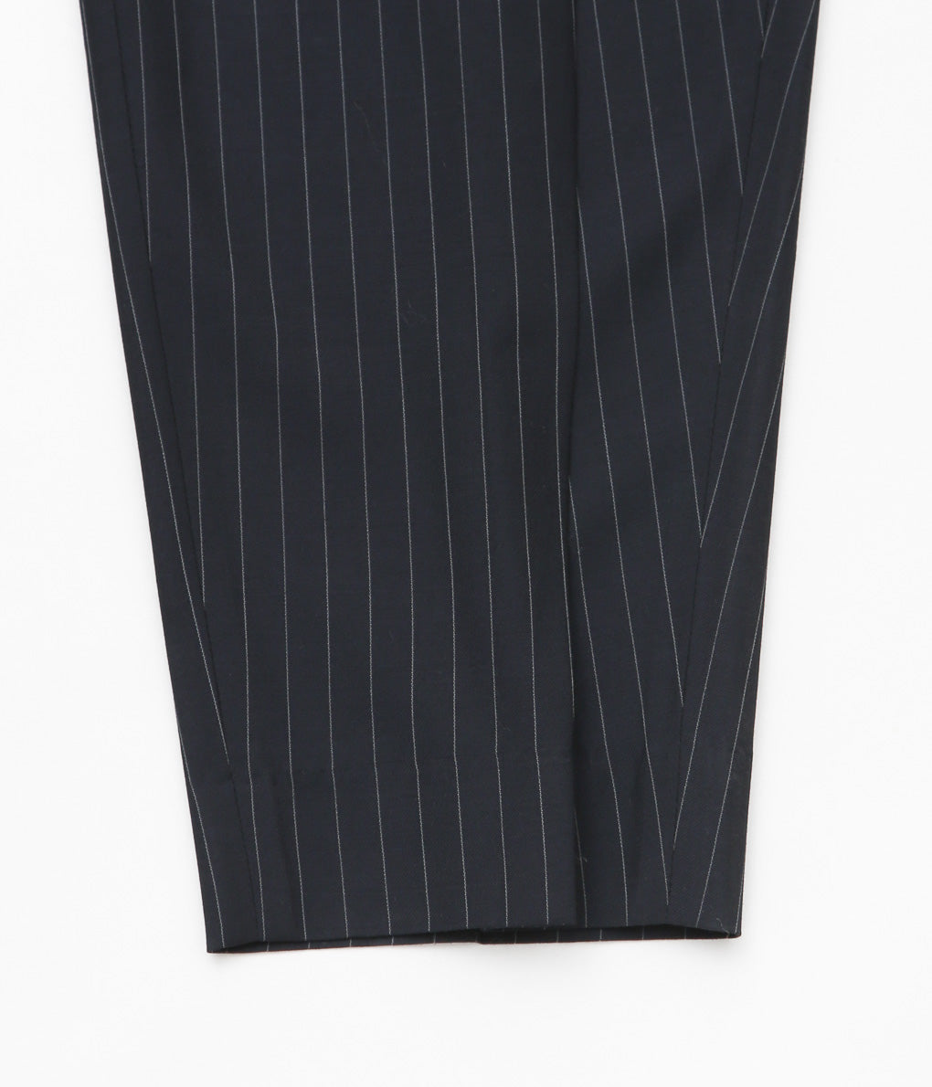 LEA BOBERG ''D.D.P. TROUSERS (BATEMAN OGDEN)'' (DARK NAVY / WHITE STRIPE)