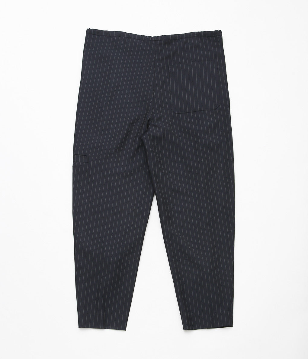 LEA BOBERG ''D.D.P. TROUSERS (BATEMAN OGDEN)'' (DARK NAVY / WHITE STRIPE)