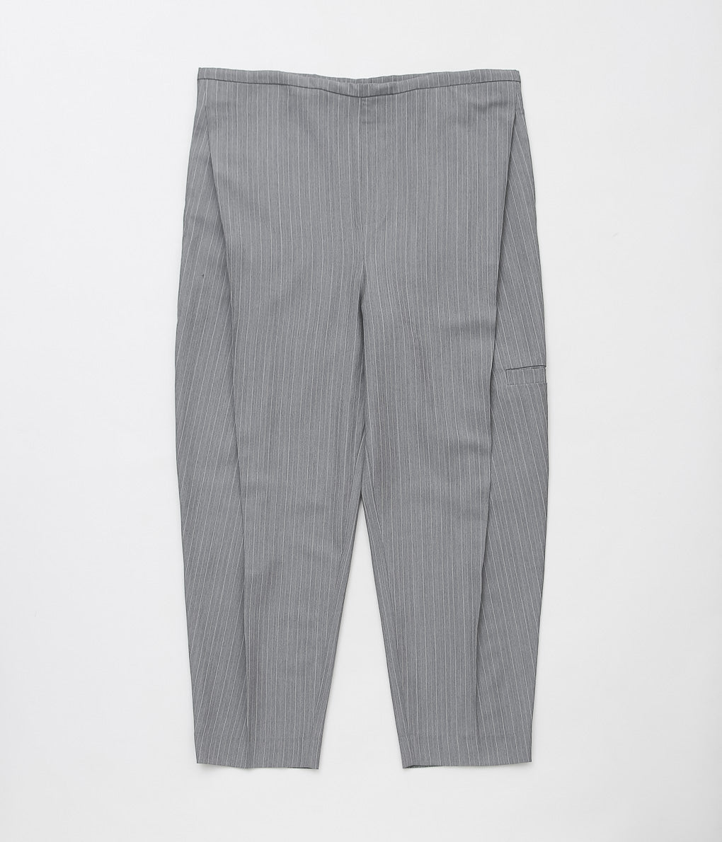 LEA BOBERG ''D.D.P. TROUSERS (BATEMAN OGDEN)'' (LIGHT GREY / WHITE&YELLOW STRIPE)