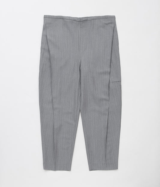 LEA BOBERG ''DDP TROUSERS (BATEMAN OGDEN)'' (LIGHT GRAY / WHITE&YELLOW STRIPE)