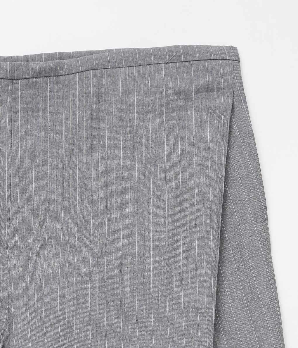 LEA BOBERG ''D.D.P. TROUSERS (BATEMAN OGDEN)'' (LIGHT GREY / WHITE&YELLOW STRIPE)