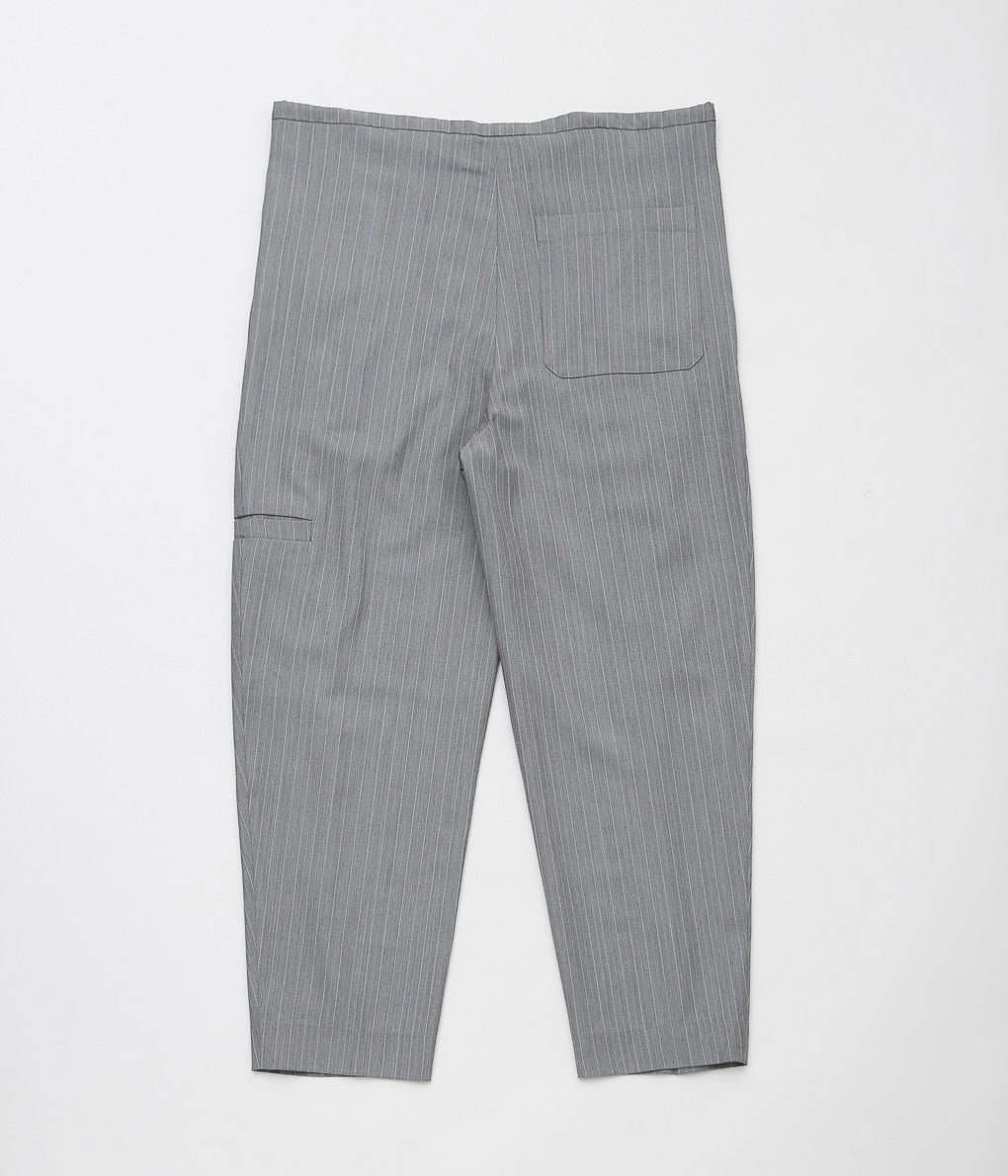 LEA BOBERG ''D.D.P. TROUSERS (BATEMAN OGDEN)'' (LIGHT GREY / WHITE&YELLOW STRIPE)