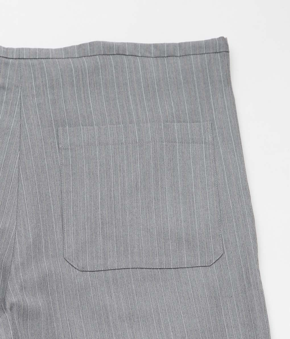 LEA BOBERG ''D.D.P. TROUSERS (BATEMAN OGDEN)'' (LIGHT GREY / WHITE&YELLOW STRIPE)