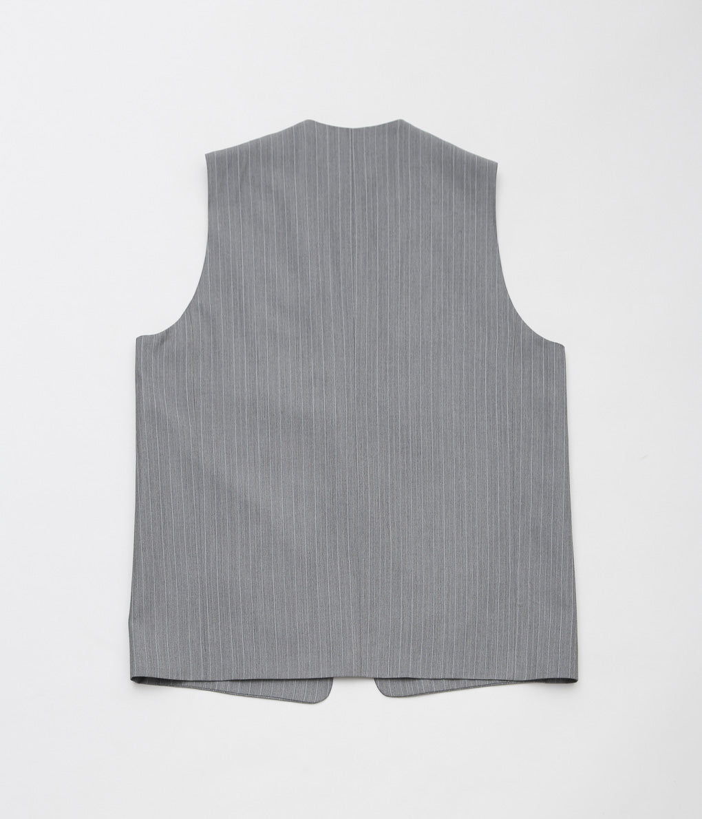 LEA BOBERG ''DW VEST (BATEMAN OGDEN)'' (LIGHT GRAY / WHITE&amp;YELLOW STRIPE)