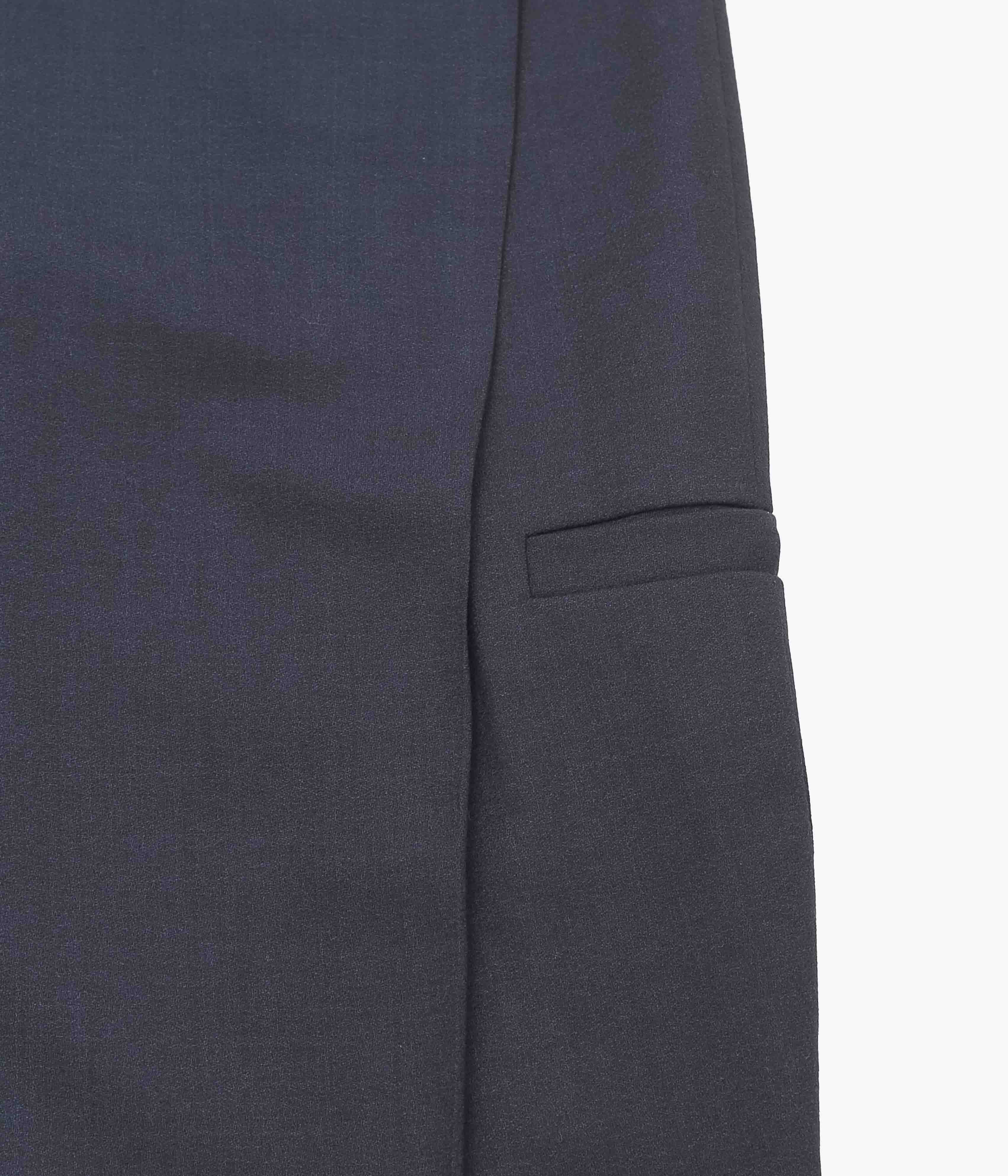 LEA BOBERG ''D.D.P. TROUSERS｜BRITISH WOOL CREPE'' (NAVY) – THE