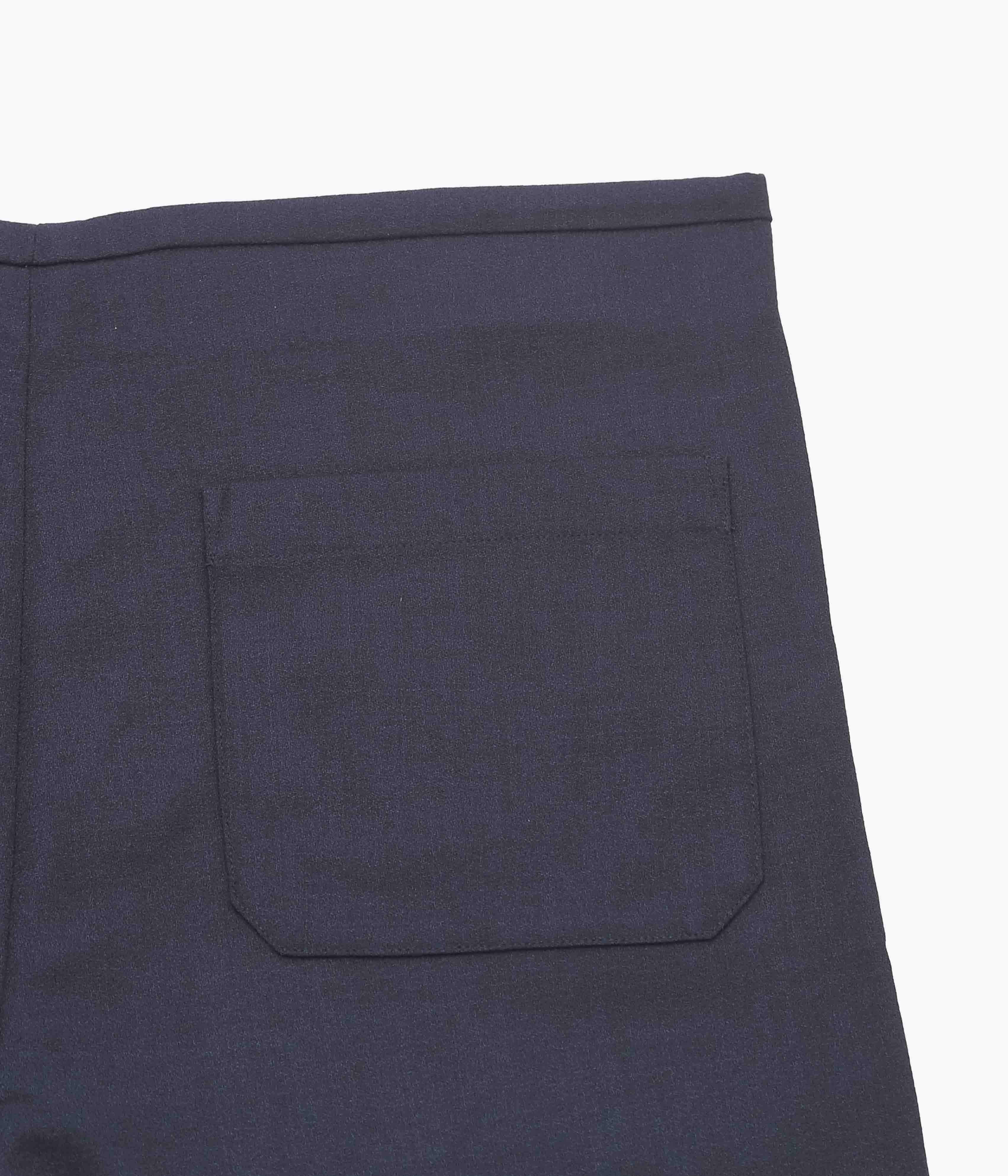 LEA BOBERG ''D.D.P. TROUSERS｜BRITISH WOOL CREPE'' (NAVY) – THE