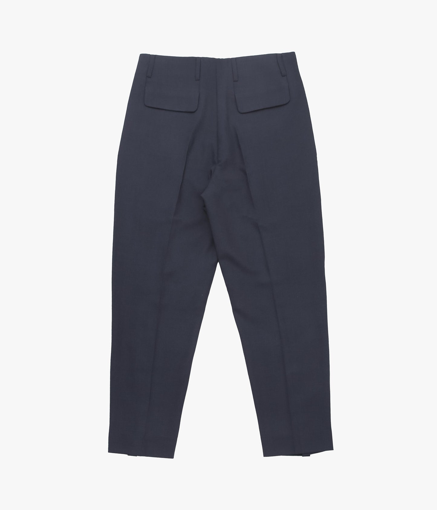 LEA BOBERG ''D.P. TROUSERS｜BRITISH WOOL CREPE'' (NAVY)