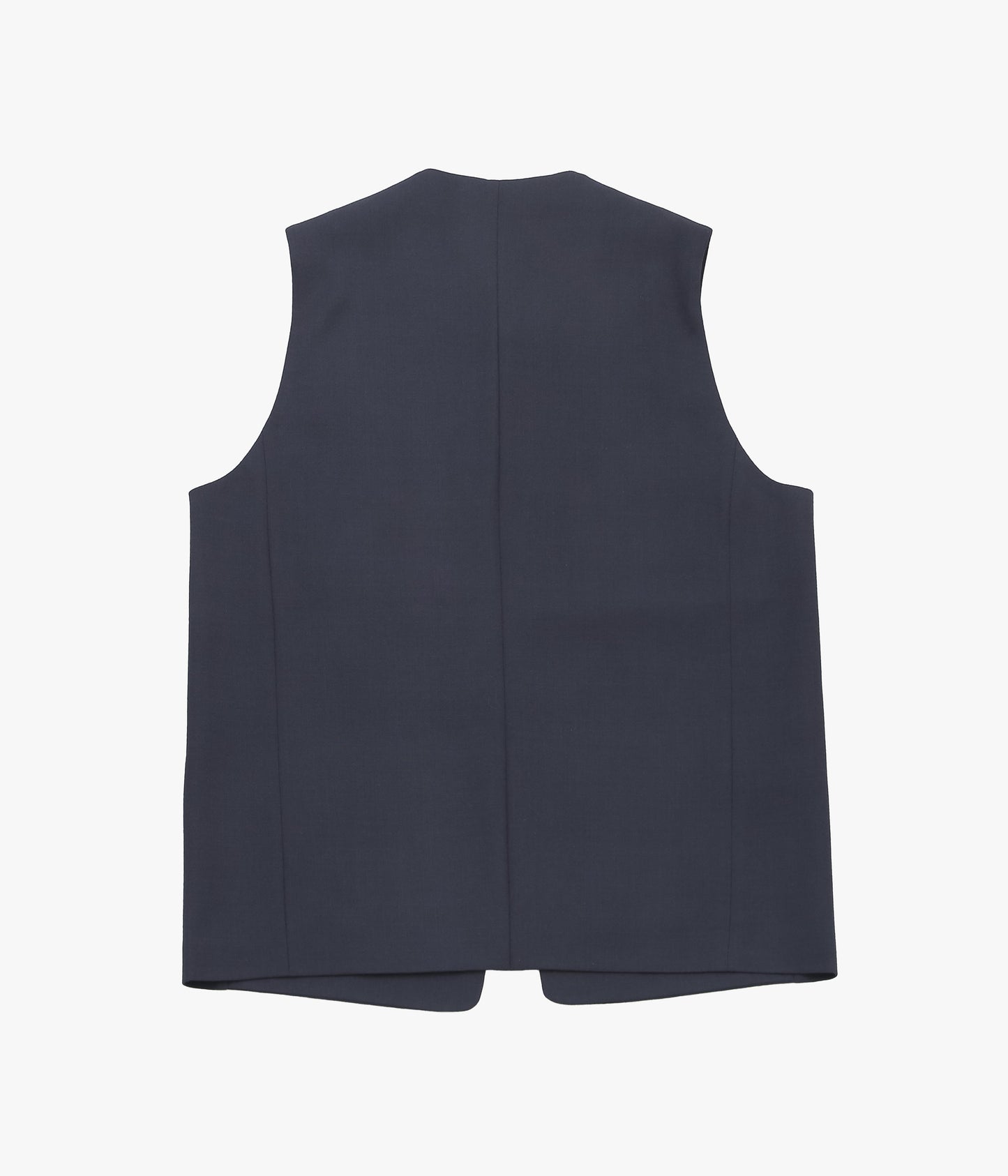 LEA BOBERG ''D.W.VEST｜BRITISH WOOL CREPE'' (NAVY)