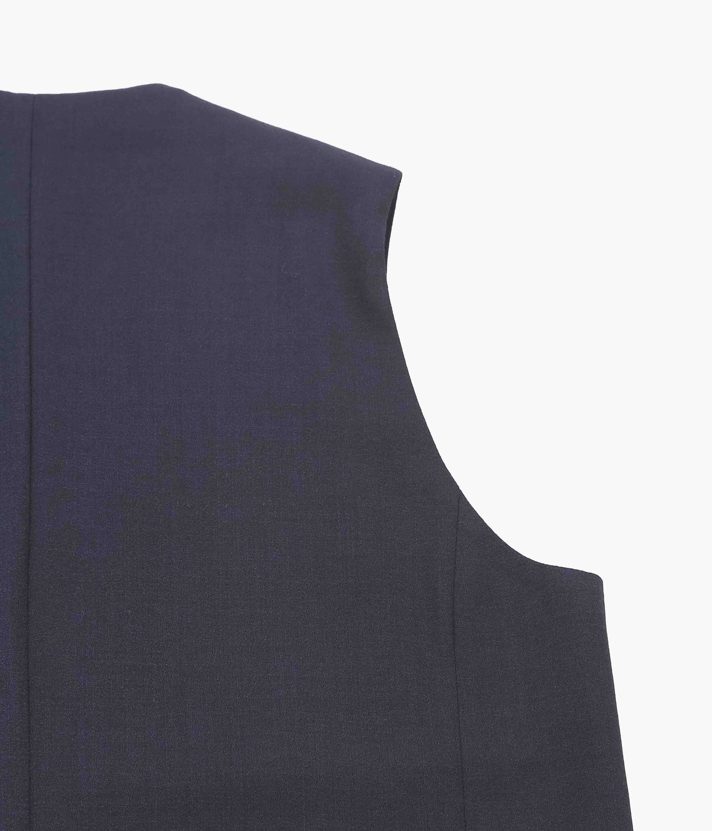 LEA BOBERG ''D.W.VEST｜BRITISH WOOL CREPE'' (NAVY)