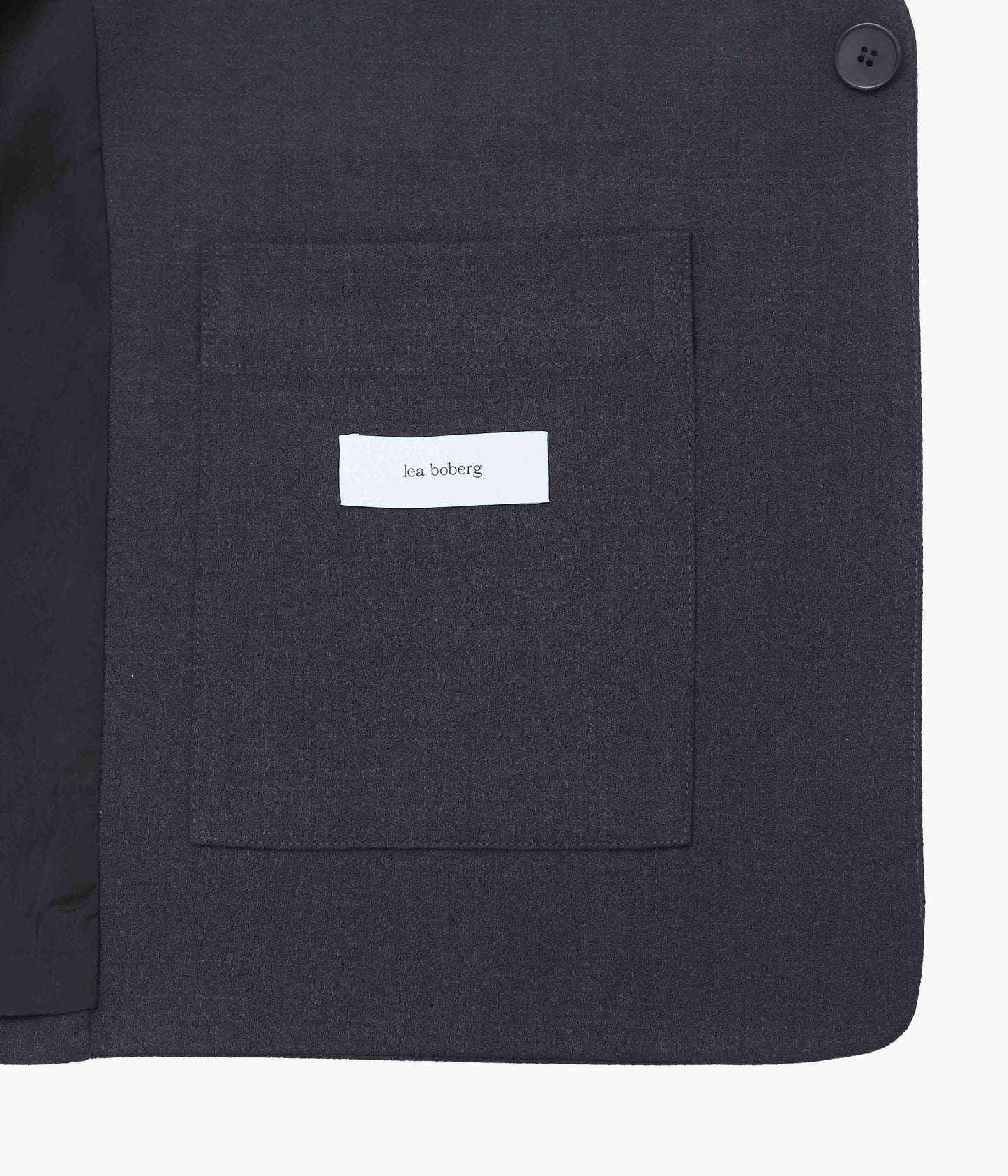 LEA BOBERG ''D.W.VEST｜BRITISH WOOL CREPE'' (NAVY)